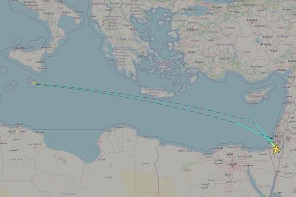 A map from the article showing how far the Israeli aircraft had to travel.  Not a case of wandering into unauthorized airspace.