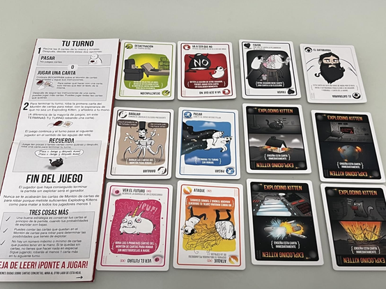 Juego de cartas "Exploding Kittens"