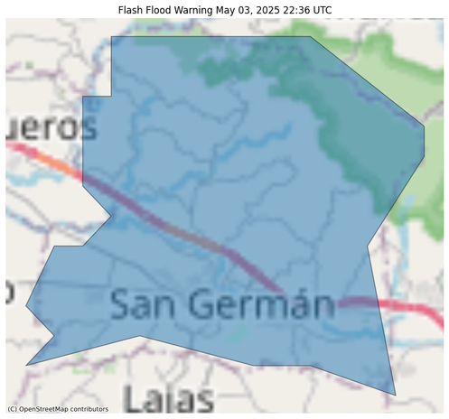 Flash Flood Warning issued May 3 at 6:36PM AST until May 3 at 6:45PM AST by NWS San Juan PR