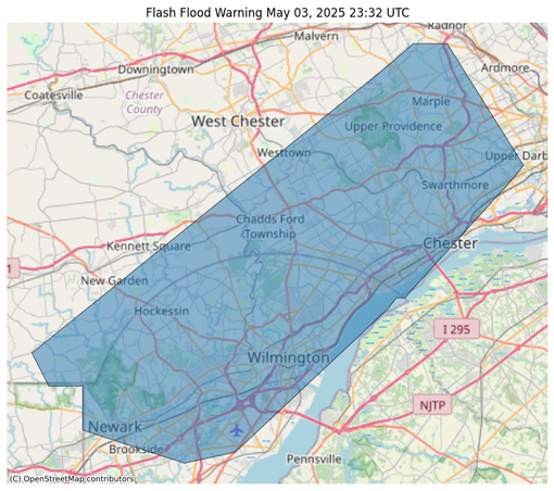 Flash Flood Warning issued May 3 at 7:32PM EDT until May 3 at 11:30PM EDT by NWS Mount Holly NJ