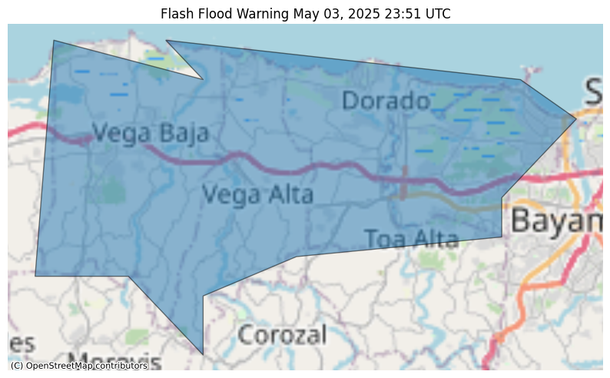 Flash Flood Warning issued May 3 at 7:51PM AST until May 3 at 10:45PM AST by NWS San Juan PR