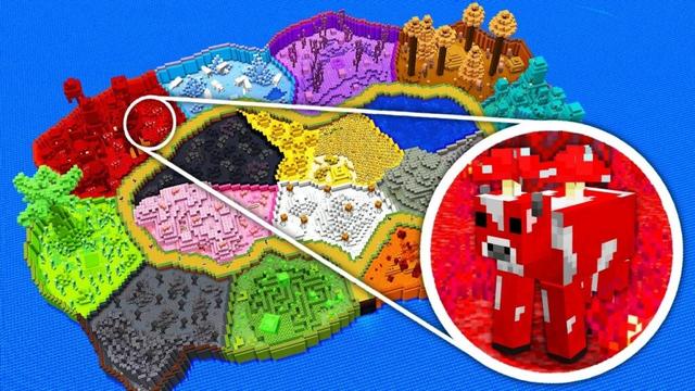 I Built an EVERY COLOUR ZOO in Minecraft Hardcore!