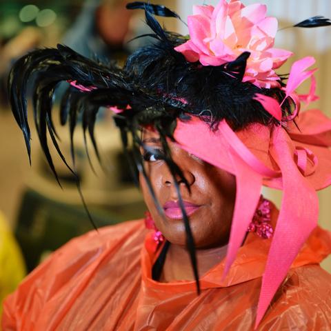 Rain at Churchill Downs altered the plans for many at this year’s Kentucky Derby, with ponchos covering dresses but hats still out in force.