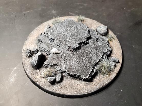 Photo of a miniature base.