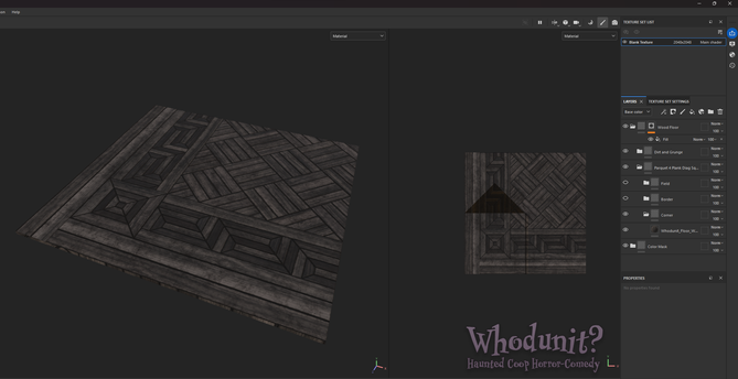 Exporting some textures from Painter after toying around with the parameters I exported from Substance Designer, to make sure the material's options behave the way I want.