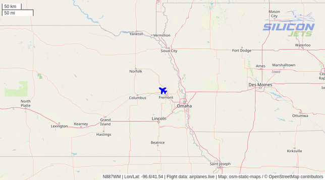 N887WM since Sun May 04 2025 04:30:38 GMT+0000 (Coordinated Universal Time)