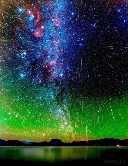 Geminids shower from Gemini