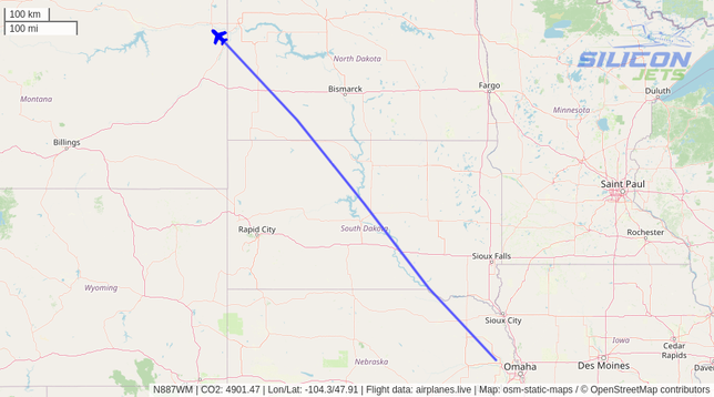 N887WM since Sun May 04 2025 04:30:38 GMT+0000 (Coordinated Universal Time)