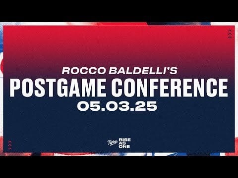 Rocco Baldelli - Postgame Conference 5/03/25 MN 4 BOS 3