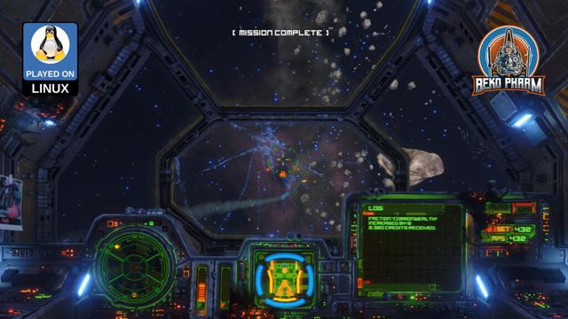 Screenshot from the game Rebel Galaxy Outlaw with it's very colourful cockpits full of VFD like displays.