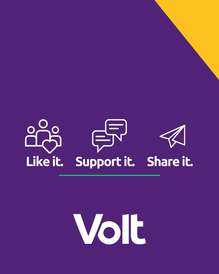 Die Grafik zeigt Piktogramme mit der Aufforderung auf Englisch like it Support it Share It