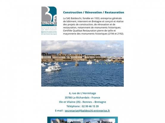 Maçonnerie Baldeschi à #LaRichardais (#IlleEtVilaine) La SAS Baldeschi, fondée en 1933, est une entreprise générale de bâtiment qui intervient en Bretagne et qui conçoit et réalise des projets d...
Suite 👉 https://artisansdupatrimoine.fr/professionnel/6555/baldeschi-la-richardais
#Artisan #Restauration #Patrimoine