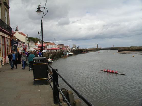The esplanade in Whitby, North England, 2002.