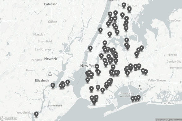 A map with locations from the DARP-ROTOW Enrollment Status of Active Tow Truck Companies dataset. Please visit the link for full details.
