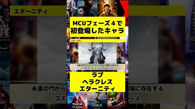 MCUフェーズ4で初登場したキャラ15#映画 #紹介 #marvel #mcu #洋画 #解説 #マーベル #avengers #アベンジャーズ #ソー