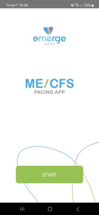 Page d'accueil de l'application