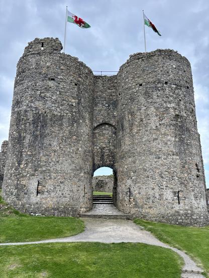 The main gatehouse overlooking the town.
