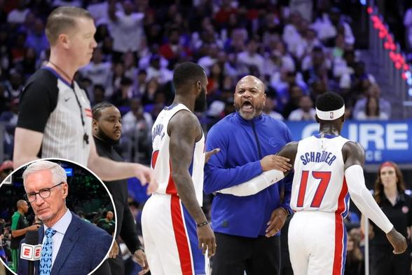 Mike Breen ripped Pistons' J.B. Bickerstaff for constant whining