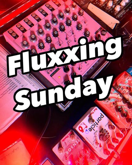 a bunch of electronics, 2 keyless synthesizer / several FX Pedals