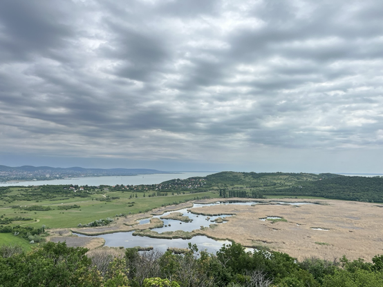 View of Tihany by lake Balaton.