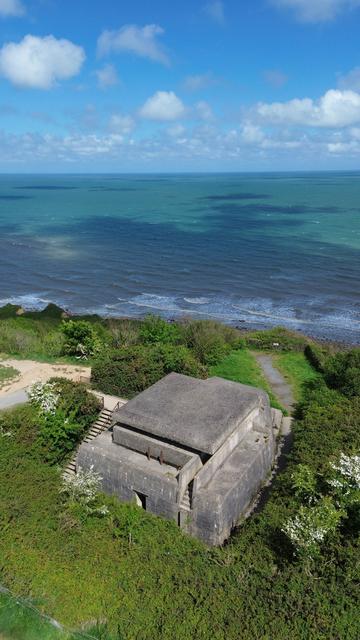 The Command bunker in the Battery of Longues-sur-mer. It's by the coast.
