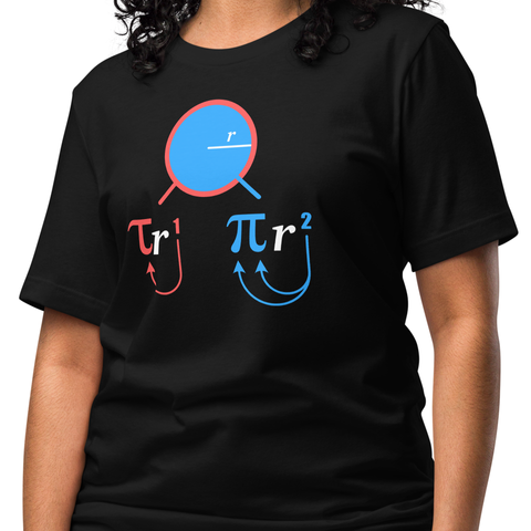 Pi and Tau mnemonic t-shirt design
