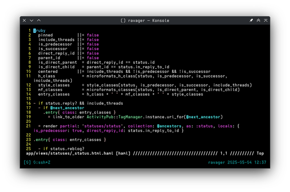 Some kind of "HAML" file. It seems to be Ruby code of some sort.