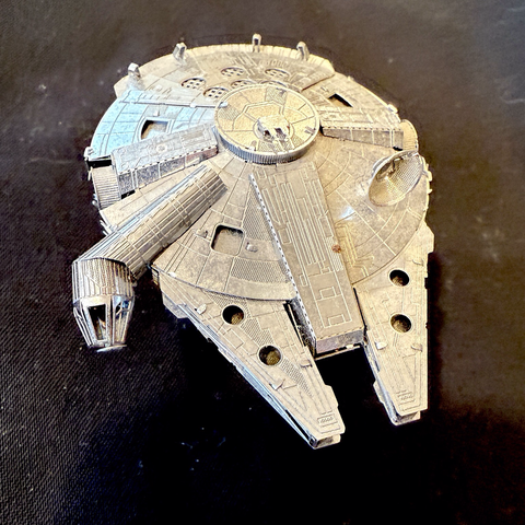 Micro metal model of the Millennium falcon