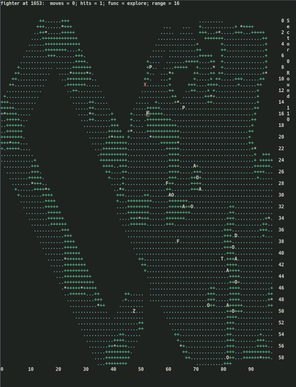 Screenshot of a running vms-empire game session.