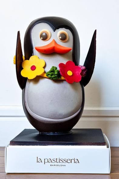 A chocolate penguin.