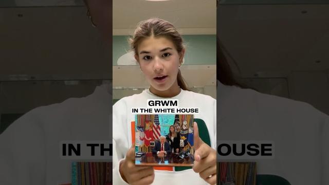 Get ready with me in the WHITE HOUSE! #trump #whitehouse #grwm