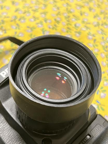 A cheap rubber hood on the same lens. This one, annoyingly, vignettes.