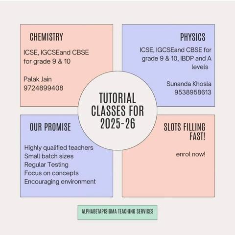 Physics tutorials for ICSE, CBSE, IGCSE and IBDP with Sunanda - message at 91-9538958613

Chemistry tutorials for ICSE, CBSE and IGCSE with Palak - message at 91- 9724899408