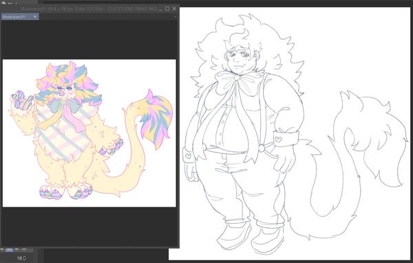 my oc thats a redesign of a real beanie baby called majesty the lion, redesigned again to look like a human!

this is a sketch