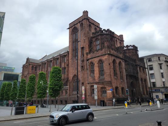 John Rylands Research Institute and Library. Didn't get a chance to go in, but the outside was impressive with it's gothic look