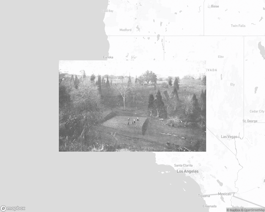 A photo of or from a park from the linked website, overlaid on a cropped world map where it's located.