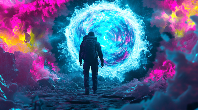 Event Horizon.
#ArtDigital #SciFiArt #CosmicJourney #SurrealArt #DigitalArt #AI #AiArt #Midjourney #VortexArt #FantasyArt #PsychedelicArt #CreativeExpression #ArtisticMood #Otherworld