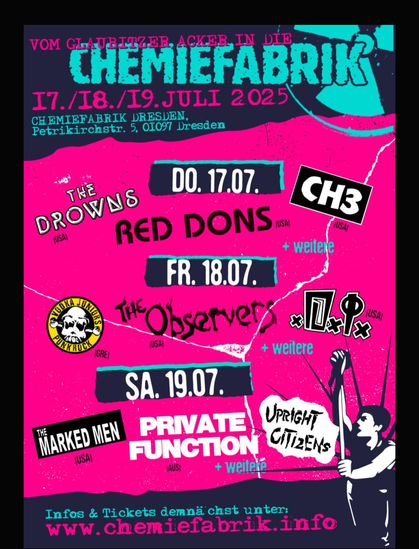 flyer für das Vom Acker in die Chemo