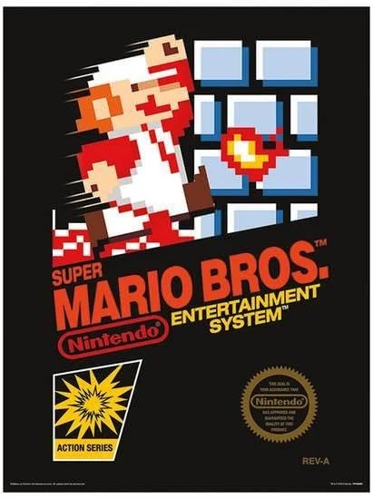 Super Mario Bros NES box art