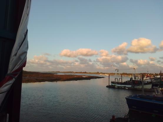View from the wharf at high water.