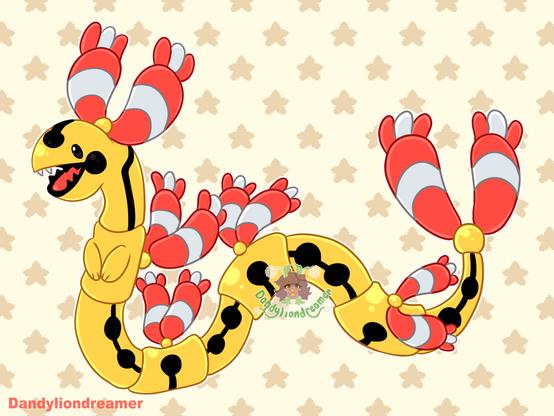 the pokemon rayquaza fused with the pokemon chingling!

their body is all yellow with black bell looking parts throughout the body, there are also bell ribbons colored red and white throughout.

The Alt text is Done Now!

Extra Tags:
 #artistonbsky #artistsonbluesky #artshare #artsky #ocsk #ocart #promosky #promo #artmutuals #artmoots #moots #mutuals #artist #artwork #digitalart #digitaldrawing #digitalillustration #illustration #humanartist #humanmadeart #humanart #sfwart #sfw #smallartist #smallbusiness #queerartist #lgbtartist #clipstudiopaint #supportartists #noai #antiai