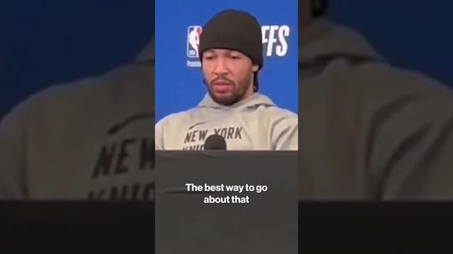 Jalen Brunson faces the 0-4 elephant in the room 🗣️ #shorts