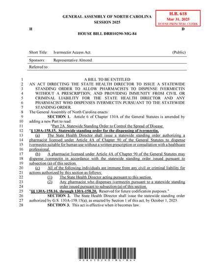 NCGA HB-618