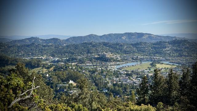 Larkspur and Corte Madera as seen from the Blithesdale Summit Open Space Preserve