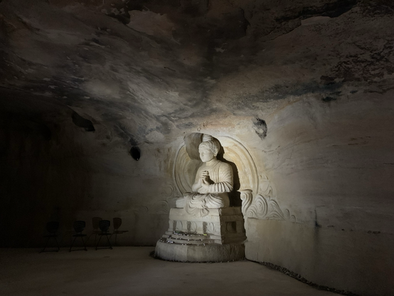 A cave at Santi Forest Monastery.