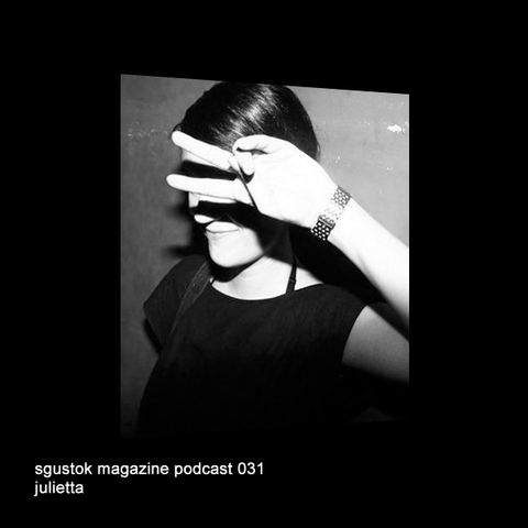 portrait of a woman holding head in front of her face.

Caption: "Sgustok Magazine Podcast 031 
Julietta"