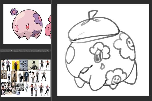 sketch wip of munna that is french