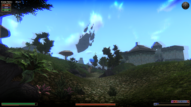 Baar dau in the distance with my character’s poor vision