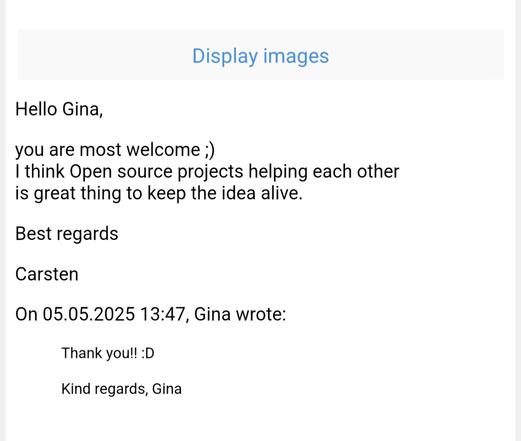 Email from LimeSurvey's founder who kindly donated us a free upgrade for our mod surveys, stating that supporting us fellow opensource projects keeps the idea alive. Limesurvey ftw!