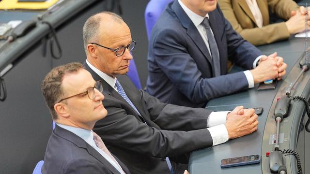 Friedrich Merz während der Bundeskanzler-Wahl, die er in der ersten Runde nicht gewonnen hat (Foto: picture-alliance / Reportdienste, Michael Kappeler)